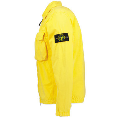 Stone Island Brushed Cotton 2 Pocket Shirt Jacket Yellow