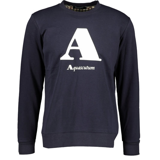 Aquascutum A Logo Sweatshirt Navy - LinkFashionco