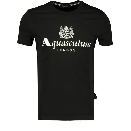Aquascutum Logo T-Shirt Black - LinkFashionco