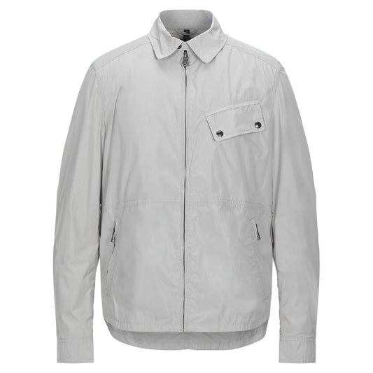 Belstaff Zip Collar Jacket Light Grey - LinkFashionco
