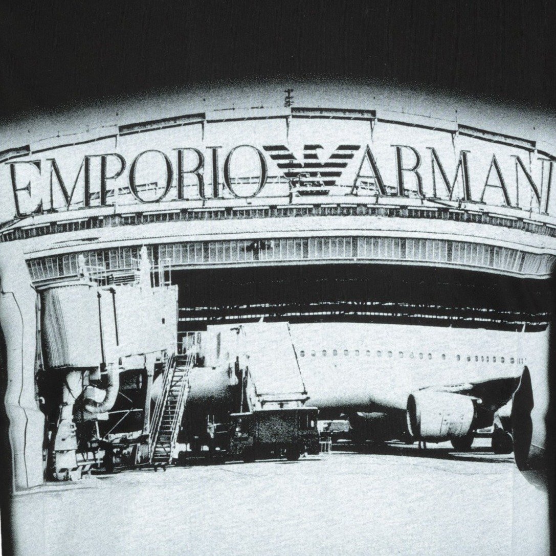 Emporio Armani Boarding Capsule Collection Black T-Shirt - LinkFashionco