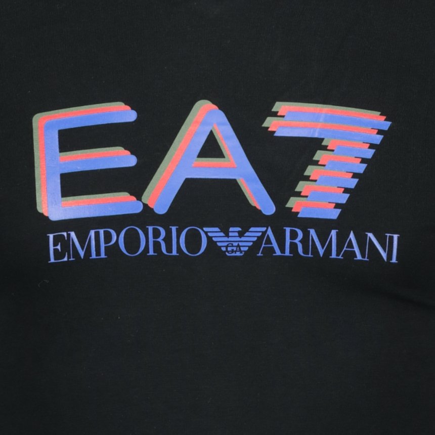 Emporio Armani Chest Logo T- Shirt Navy - LinkFashionco