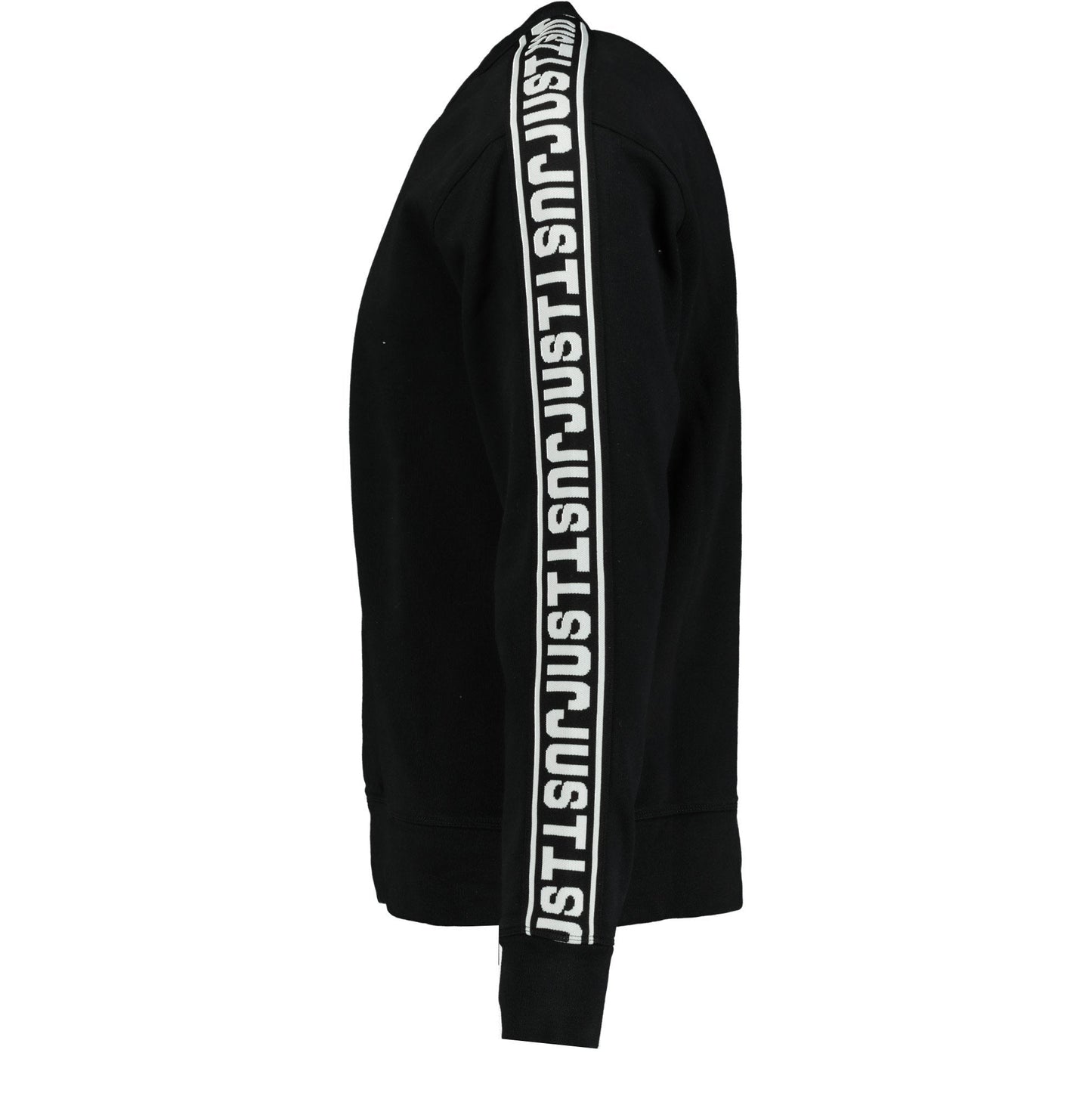 Just Cavalli Black Tape Logo Jumper - LinkFashionco