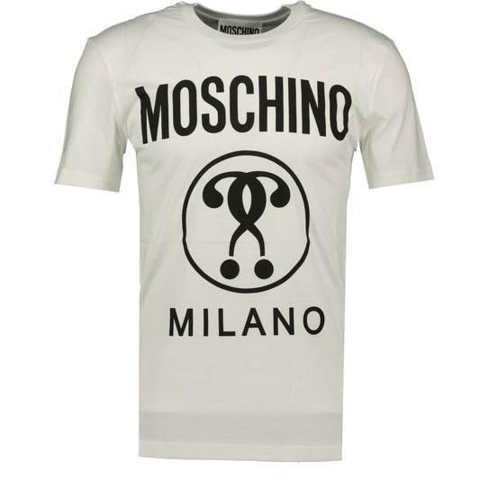 Moschino Question Mark Logo T-Shirt White - LinkFashionco