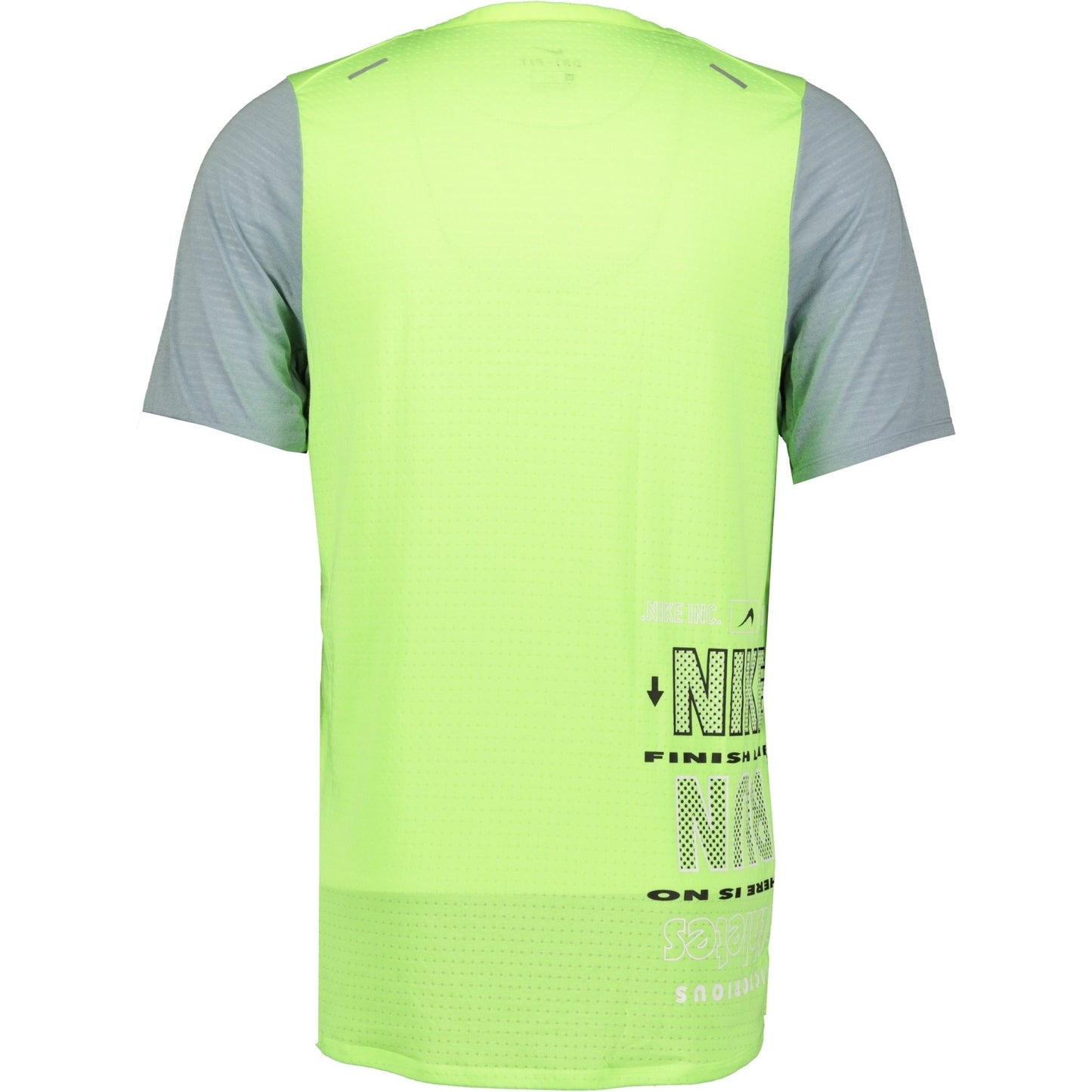 Nike Dri-Fit Breathe T-Shirt Yellow & Grey - LinkFashionco