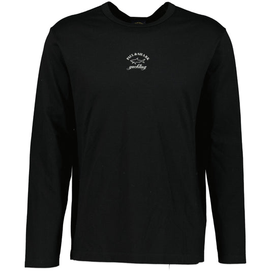 Paul & Shark Yachting Reflective Print Chest Logo Knitted T-Shirt - LinkFashionco