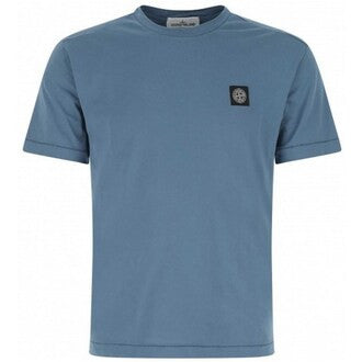 Stone Island Compass Logo T-Shirt Carta Blue