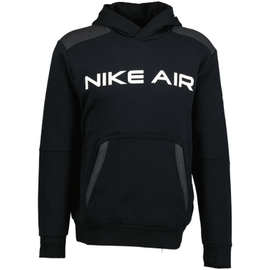 Nike Air Black Grey & White Chest Print Hooded Sweatshirt