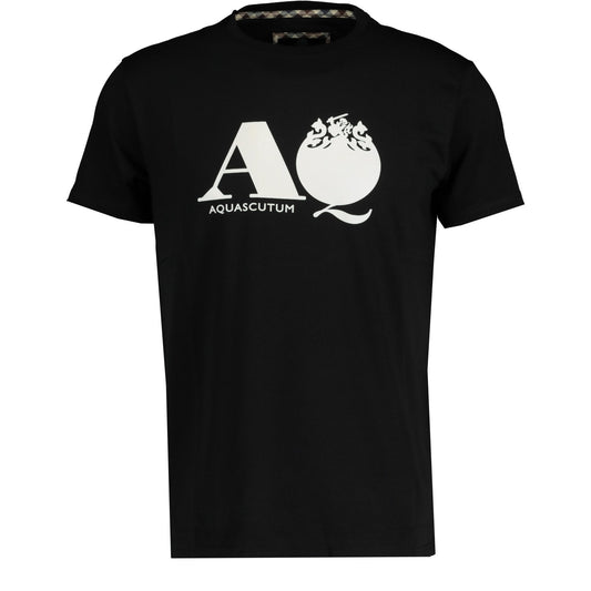 Aquascutum "A" Logo T-Shirt Black - LinkFashionco