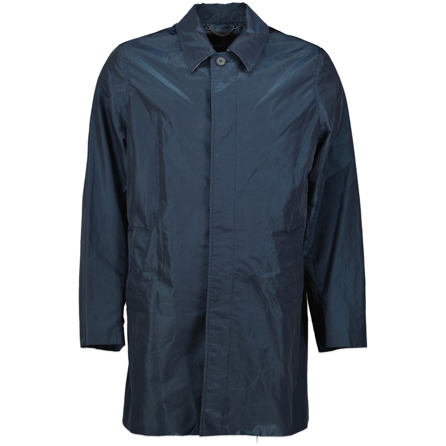 Aquascutum 'Aquasor Ryecroft' Check Rain Coat Nylon Shimmer Blue - Boinclo ltd