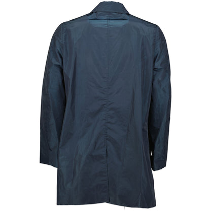 Aquascutum 'Aquasor Ryecroft' Check Rain Coat Nylon Shimmer Blue - Boinclo ltd