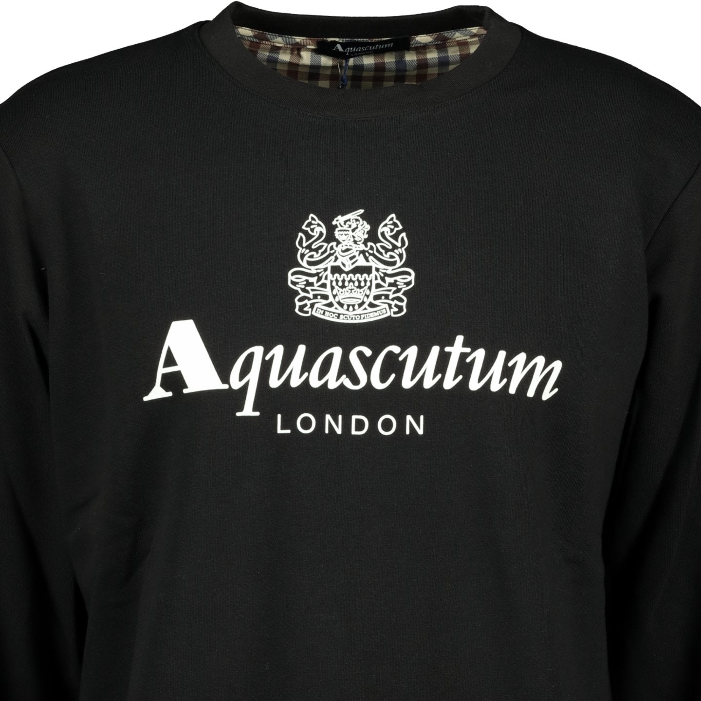 Aquascutum Logo Sweatshirt Black - LinkFashionco