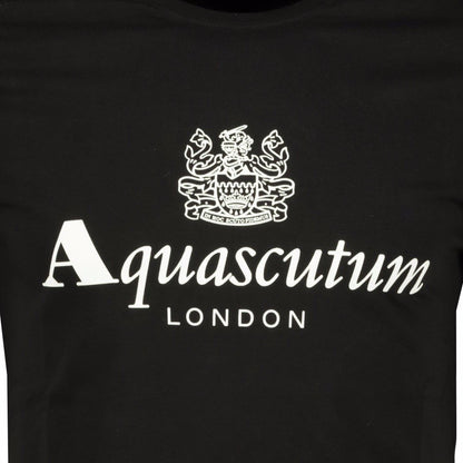 Aquascutum Logo T-Shirt Black - LinkFashionco