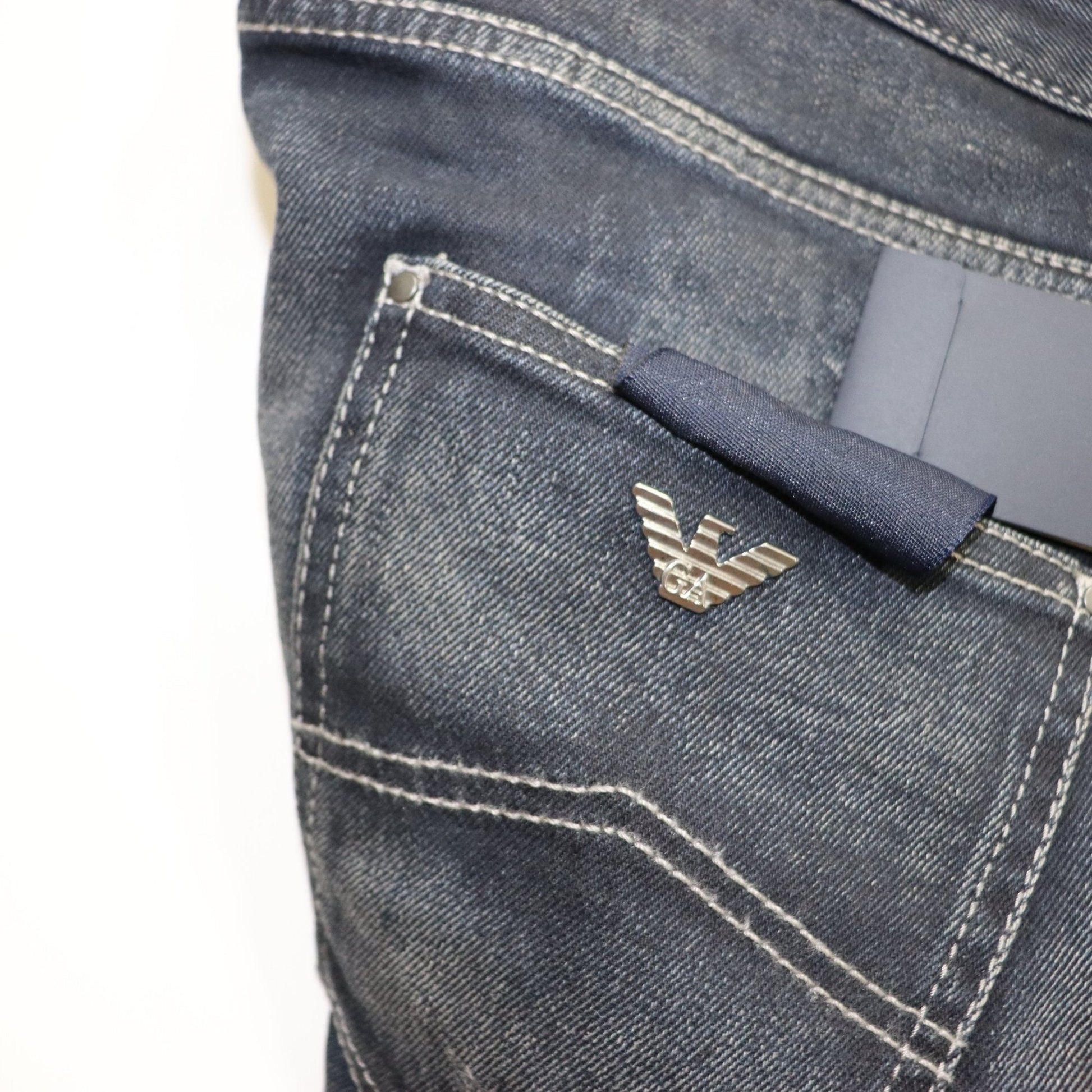 Armani Jeans J20 Extra Slim Fit Dark Jeans - LinkFashionco