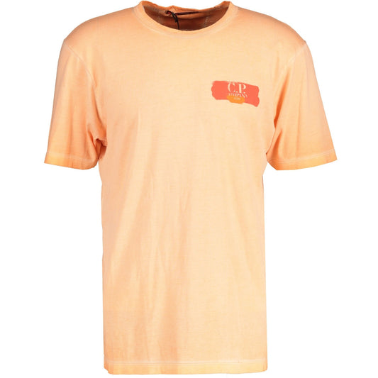 CP Company 20 Peach Re-Colour Paint Stroke T-Shirt - LinkFashionco