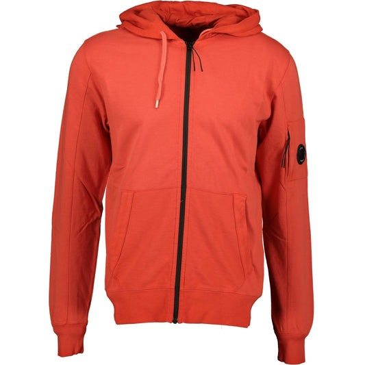 CP Company Arm Lens Hooded Recolour Sweatshirt Red - LinkFashionco