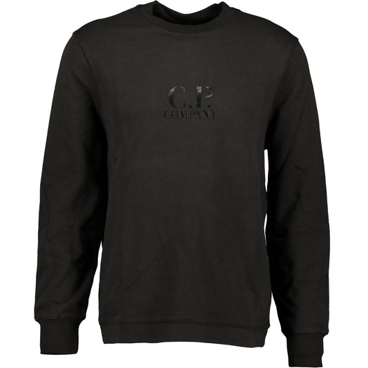 CP Company Black Diagonal Raised Jumper - LinkFashionco