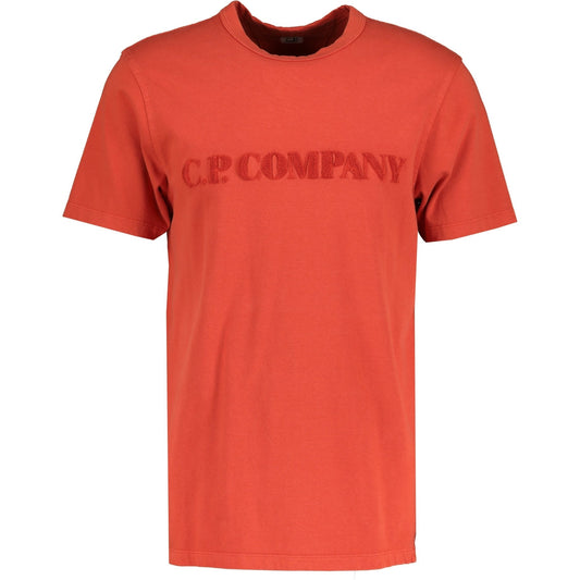 CP Company Orange Heavy Jersey T Shirt - LinkFashionco