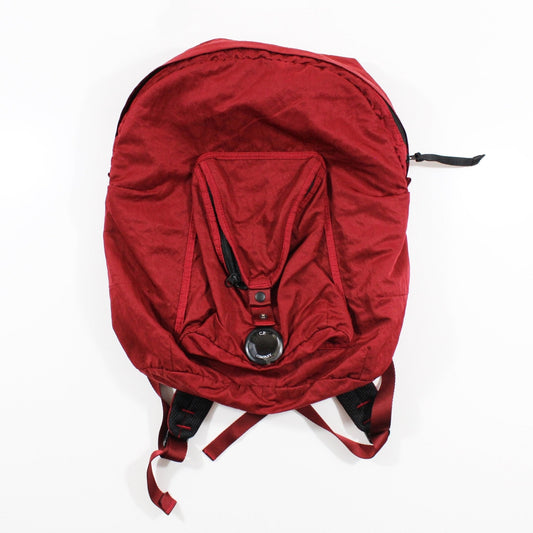 CP Company Red Garment Dyed Backpack - LinkFashionco
