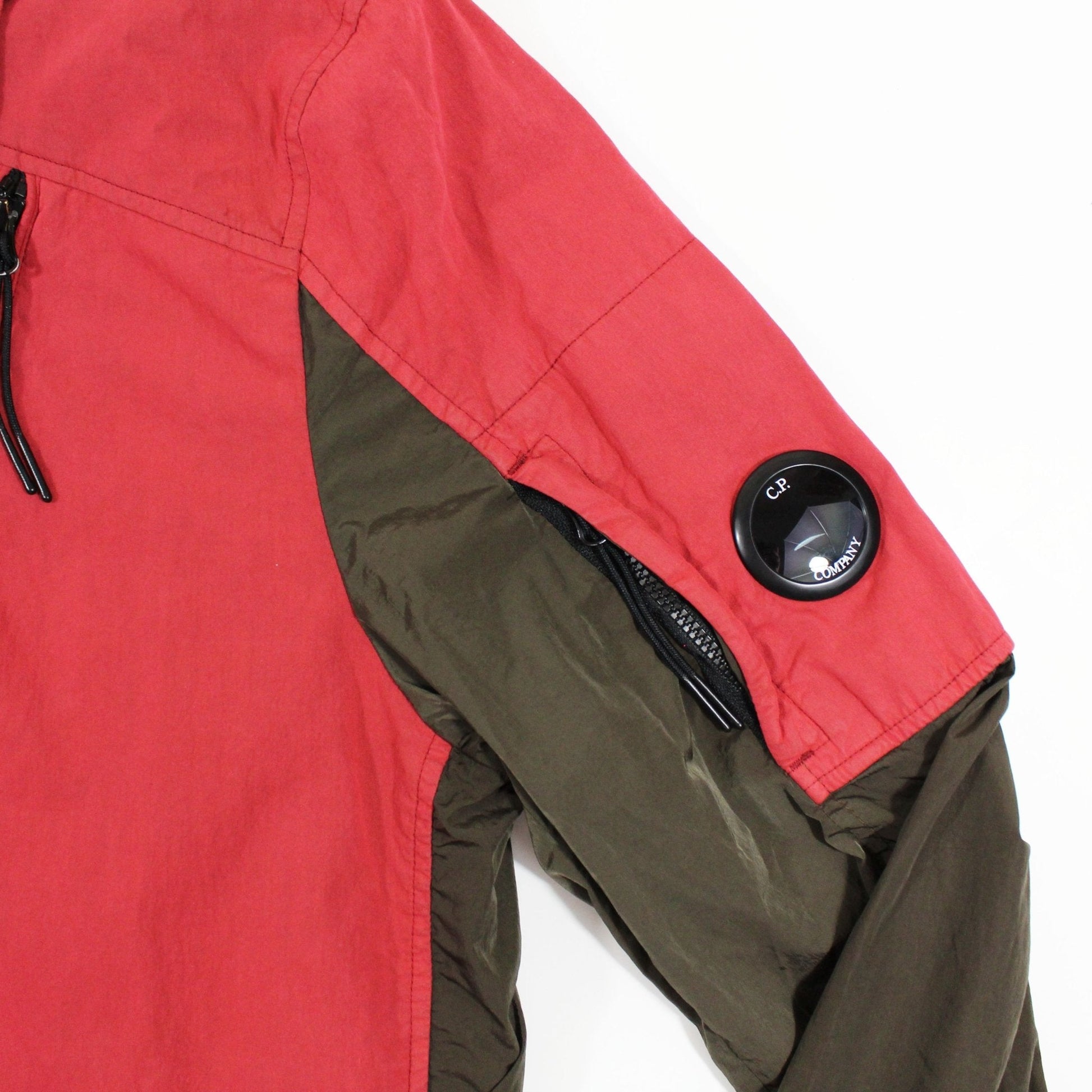 CP Company Red & Khaki Chrome Overshirt - LinkFashionco