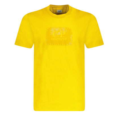 CP Company Stitch Print T-Shirt Yellow - chancefashionco