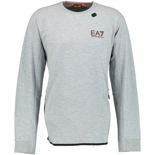 Emporio Armani Chest Logo Sweatshirt Grey & Black - LinkFashionco