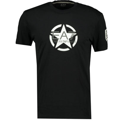Emporio Armani Chest Star Logo T- Shirt Black - LinkFashionco