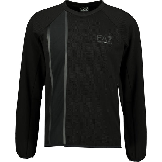 Emporio Armani EA7 Chest Logo Sweatshirt Black - LinkFashionco