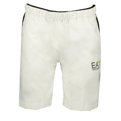Emporio Armani White Training Shorts - LinkFashionco