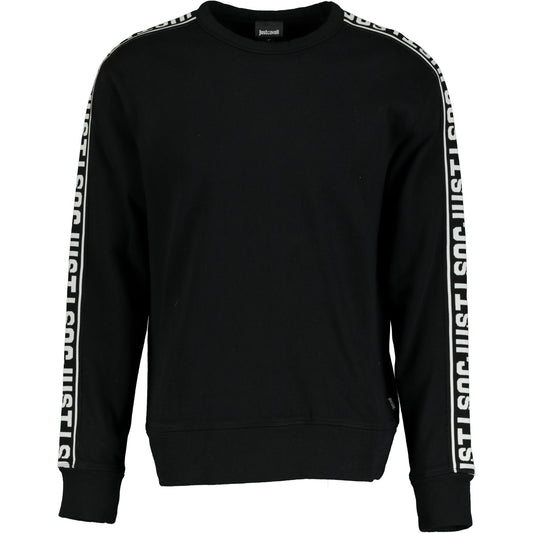 Just Cavalli Black Tape Logo Jumper - LinkFashionco