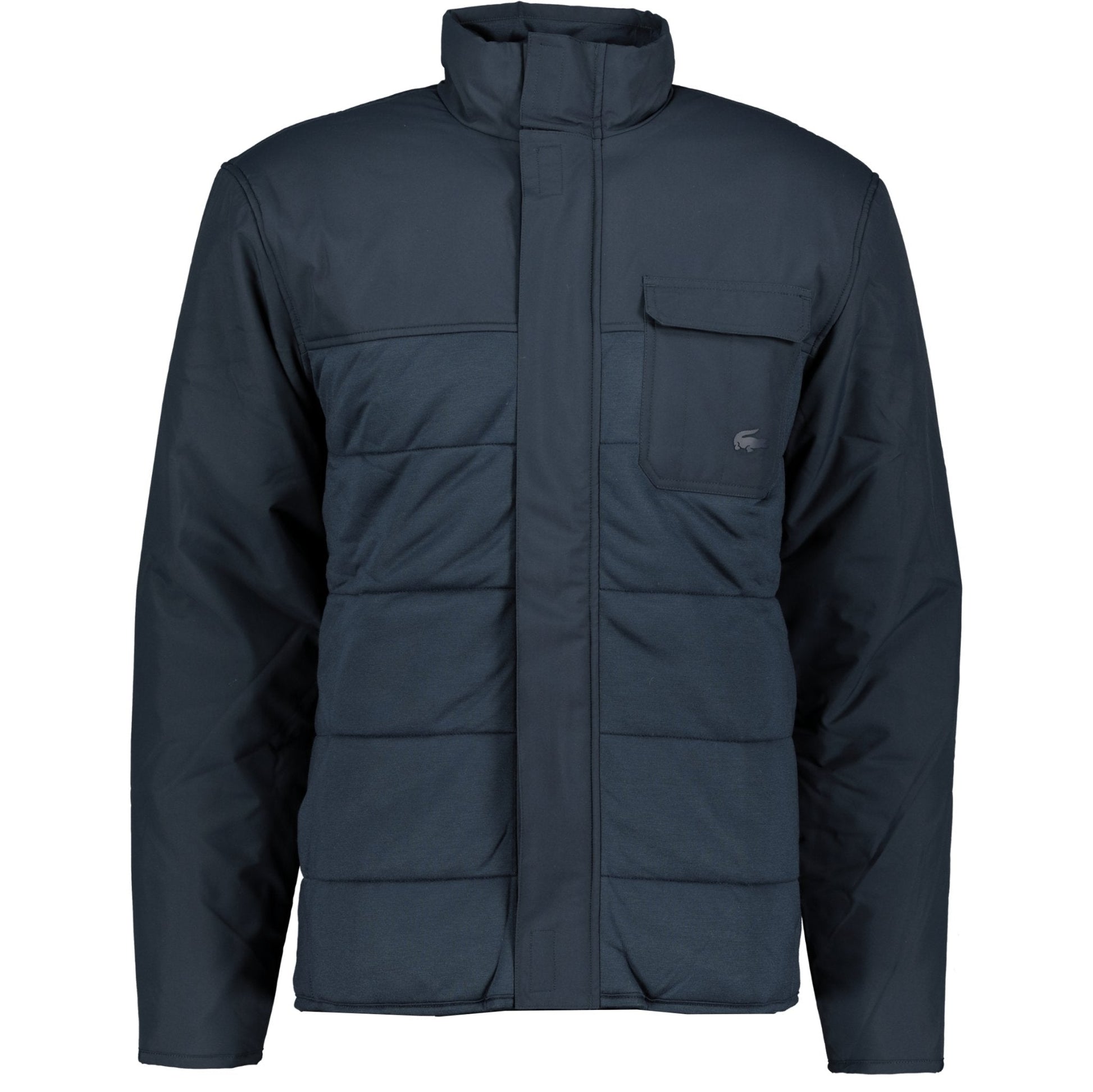 Lacoste Navy Logo Quilted Jacket - LinkFashionco