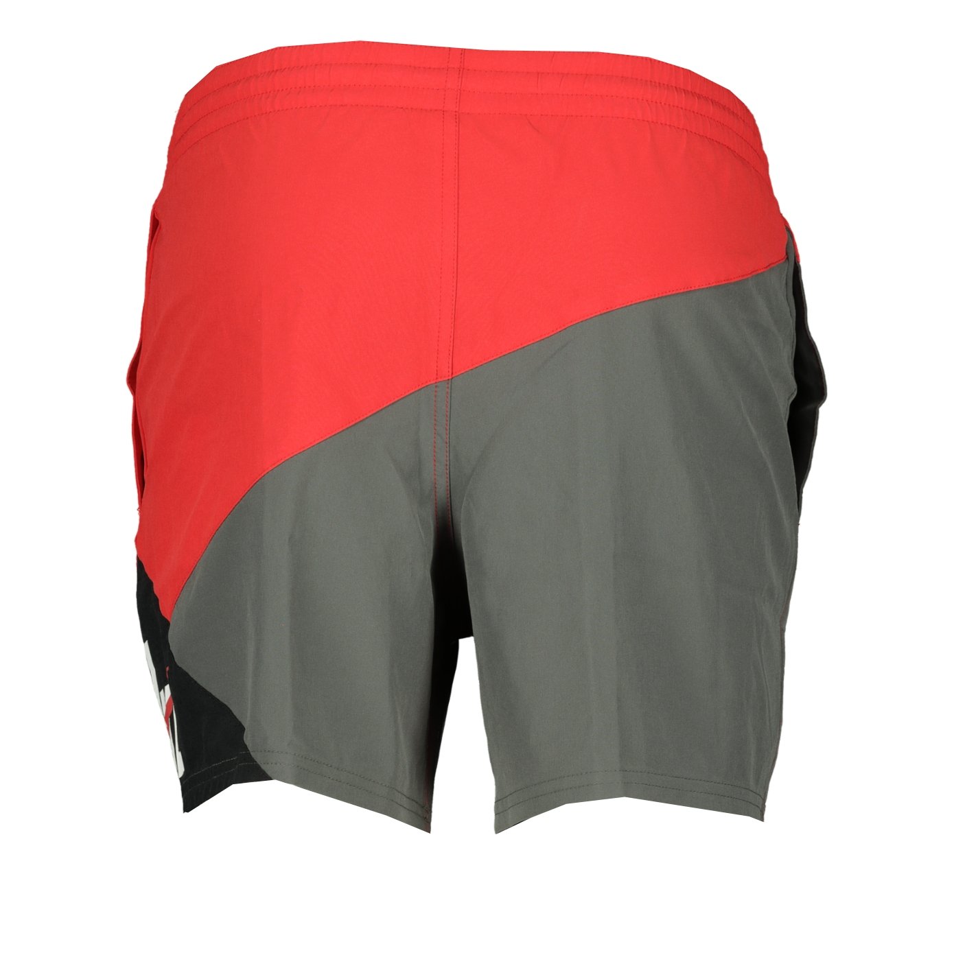 Nike Air Red & Grey Panelled Swim Shorts - LinkFashionco