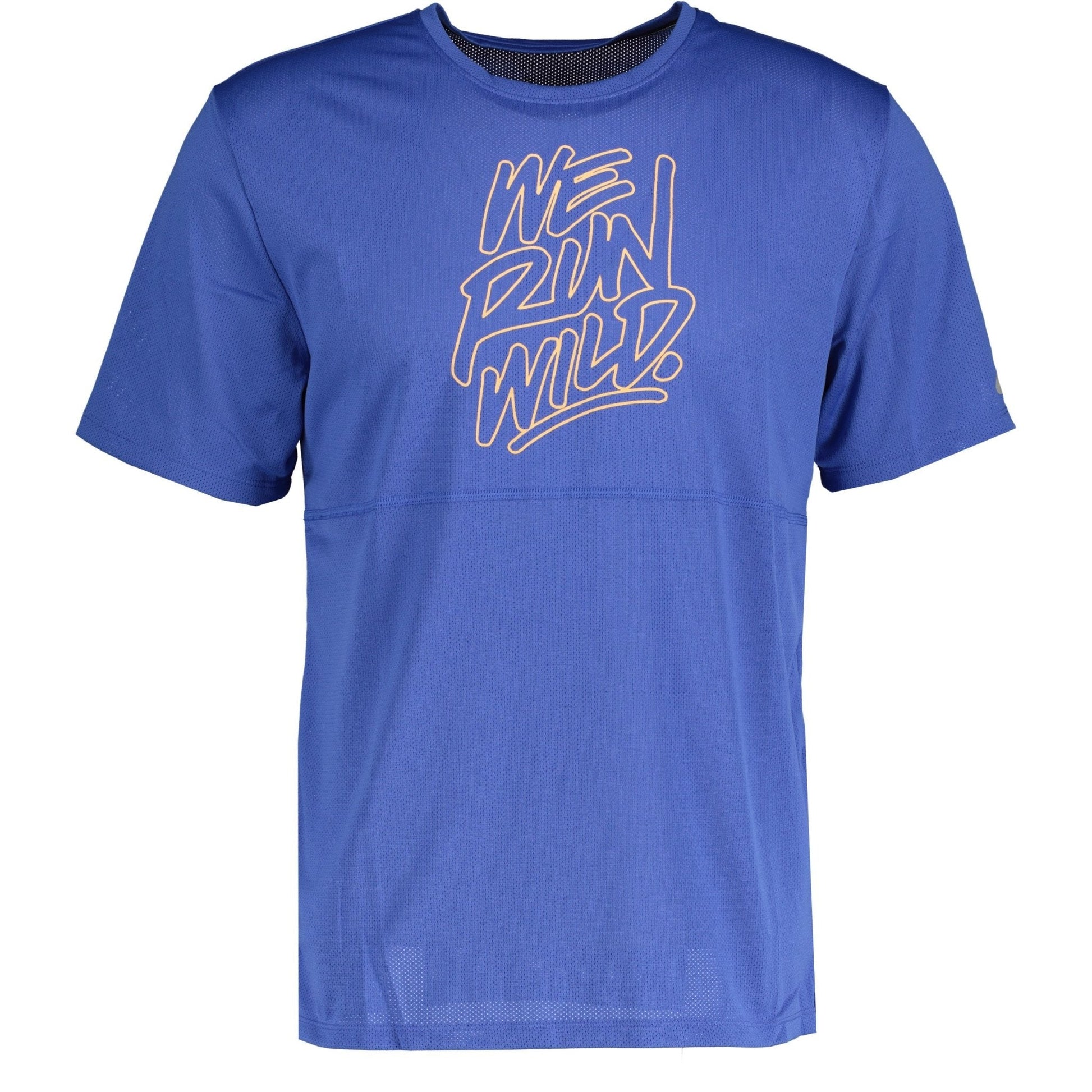 Nike Dri-Fit Breathe "Run Wild" T-Shirt Blue - LinkFashionco