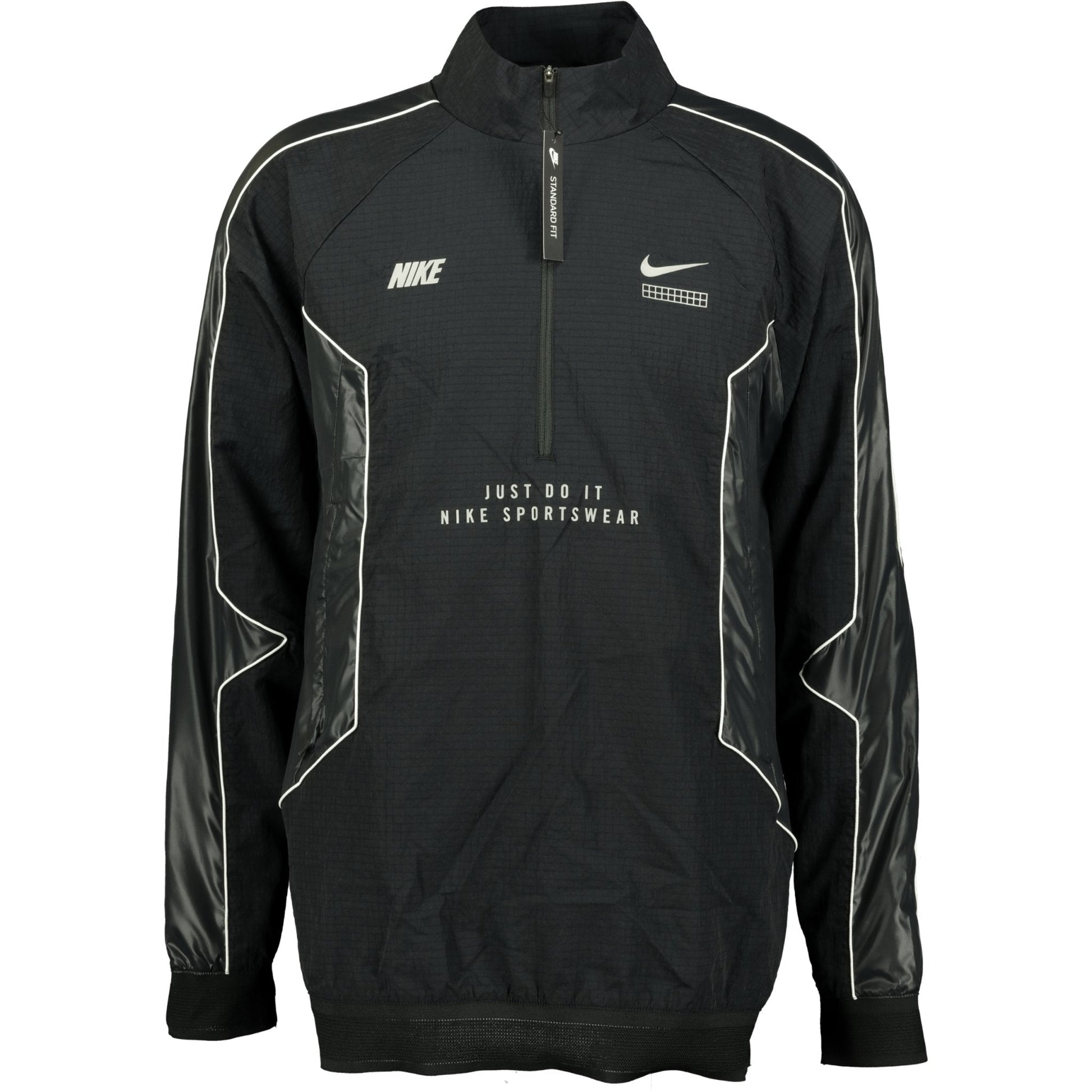 Nike Dri Fit Just Do It Waterproof Jacket Black - LinkFashionco