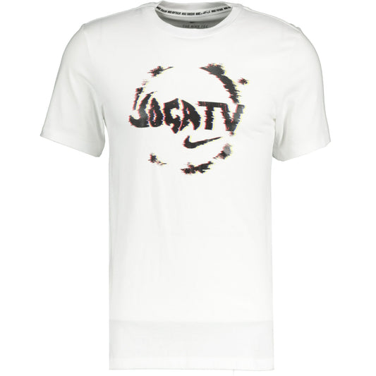 Nike FC "Joga Tv" Cotton T-Shirt White - LinkFashionco