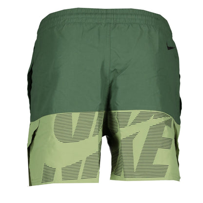 Nike Green Panelled Swim Shorts - LinkFashionco