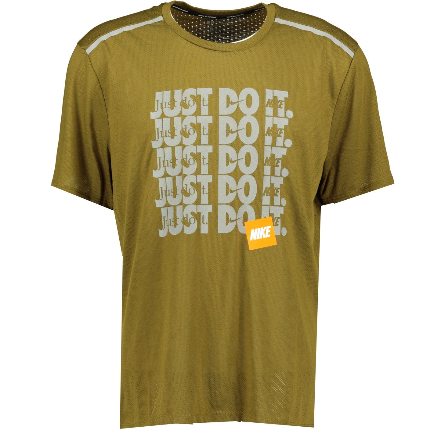 Nike Just Do It Dri-Fit Breathe Rise T-Shirt Khaki - LinkFashionco