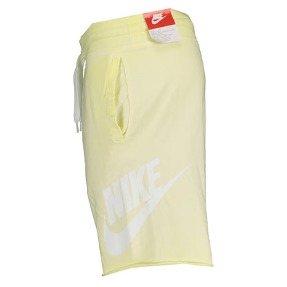 Nike Yellow Cotton Shorts - LinkFashionco