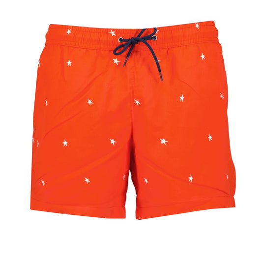 Paul Smith Star Print Pull-string Swim Shorts Red - LinkFashionco