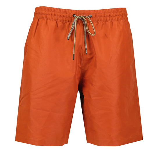 Paul Smith Stripe Pull-string Swim Shorts Burnt Orange - LinkFashionco
