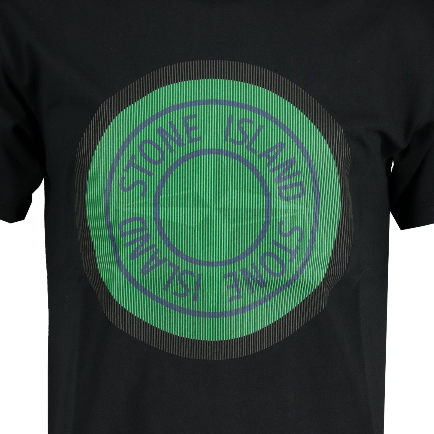 Stone Island Compass Printed Logo T-Shirt Black & Green - LinkFashionco