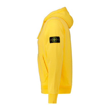 Stone Island Zip Hooded Sweatshirt Yellow